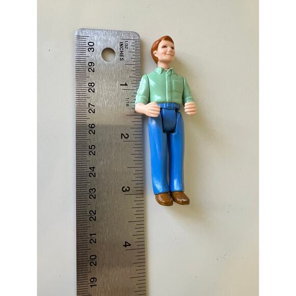 Sweet Streets School Bus Vintage Loving Family Dollhouse Toy W Driver or Dad - Picture 8 of 12